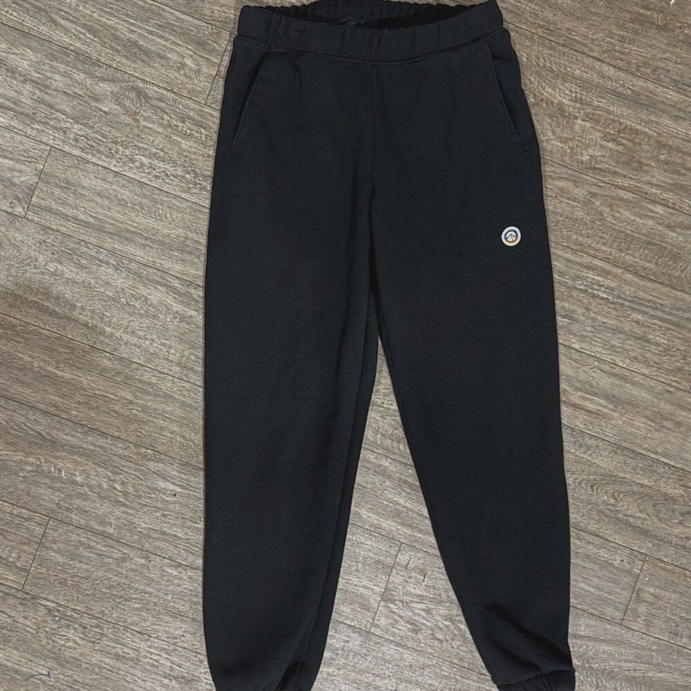 Patagonia Women's Fitz Roy Black Fleece-Lined Sweatpants Size Small